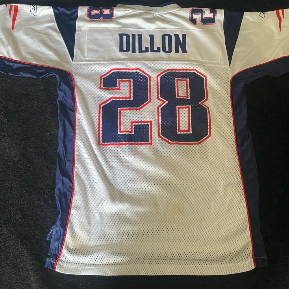Vintage Y2K New England Patriots Corey Dillon Reebok On Field Jersey Sz M